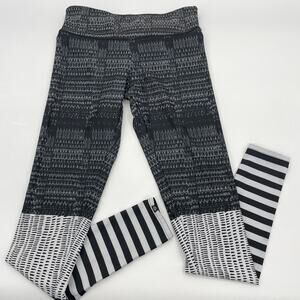 Stylish Black and White Patterned Women's Pants